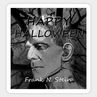 Frank N Stein custom Halloween card Sticker